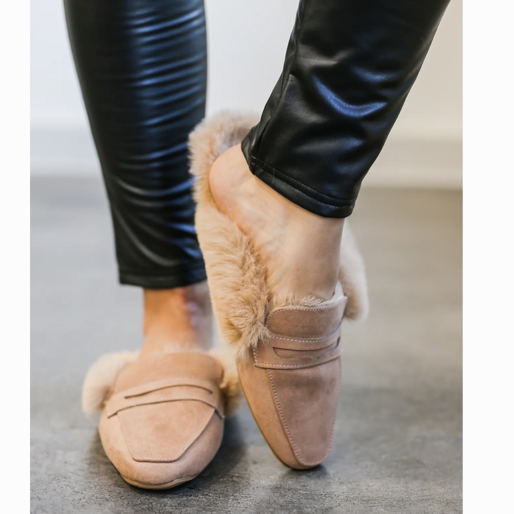 Fur Lined Mules